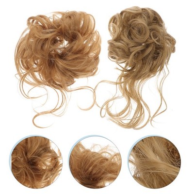 2pcs Messy Bun Hairpiece Curly Bun Hair Pieces Hair Bun Extensions