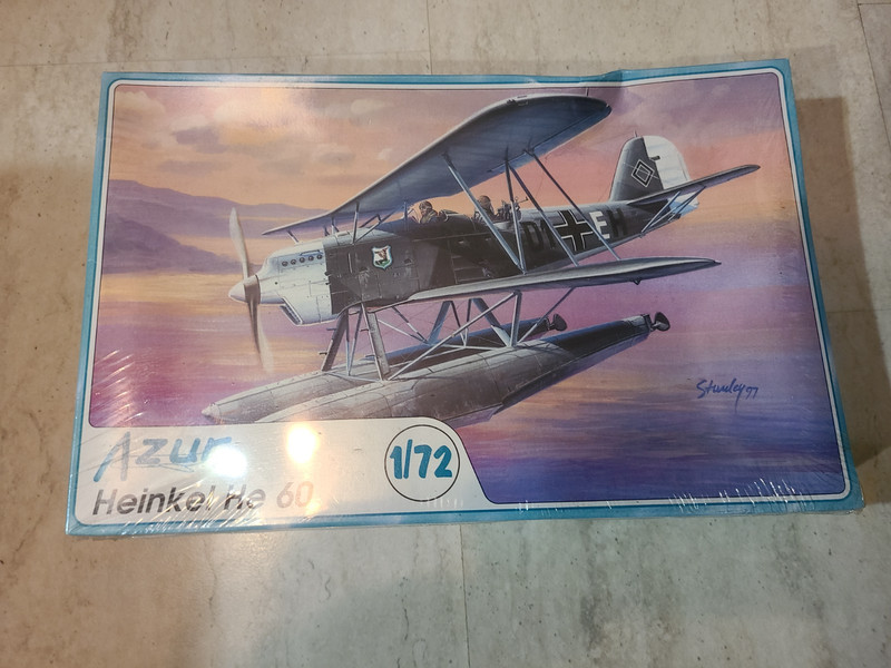 Azur 1/72 German Pre WWII & WWII SeaPlane Heinkel HE60 Aircraft Kit # 001, New