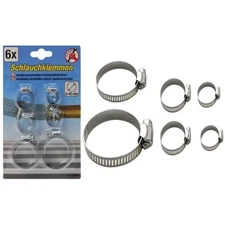 set of 6 pipe clamps - code bgs80855 KRAFTMANN workshop