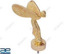 For Rolls Royce Spirit Of Ecstasy Phantom Bonnet Mascot Hood Ornament Brass Aes