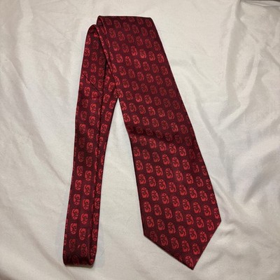 RARE Beijing 2008 Olympic Neck Tie Limited Edition Beijing Logo Silk Red