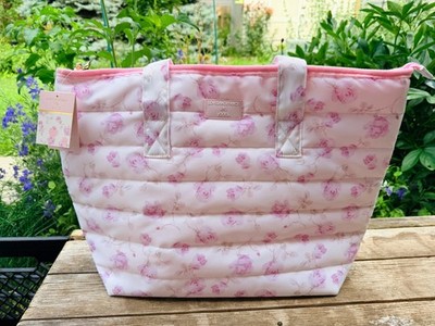   LoveShackFancy x Target - Yoobi Ribbon Rosa Quilted Tote Bag Sterling Dusk  