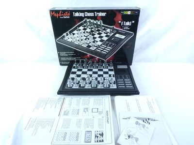 Mephisto From Saitek Talking Chess Trainer Level 3 Chess Set  I Talk 