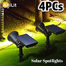 9 LED Solar Spotlights Outdoor IP65 Waterproof Garden Patio Lights