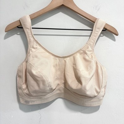 Anita Active 40D Extreme Control Wireless Unpadded Sports Bra Beige Cream