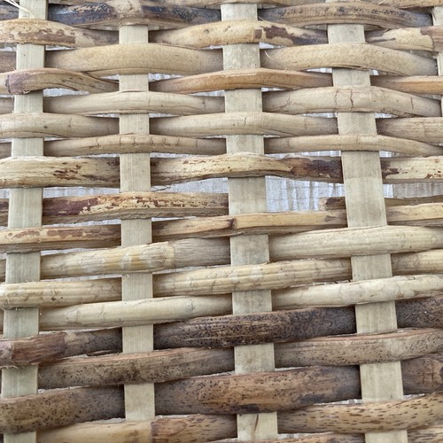 Vintage Picnic Hamper Basket (Empty) Wicker Basket Double Wooden Handles - Picture 7 of 11