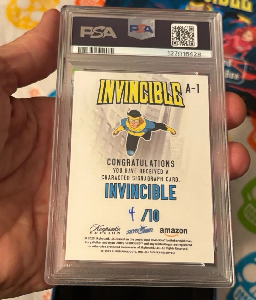 Invincible Keepsake PSA 10 Signagraph GOLD Card A-4 NYCC 2025 4/10 Gem MINT Rare - Image 2 of 4