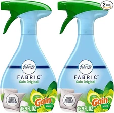 Febreze Odor-Fighting Fabric Refresher with Gain, Original, 16.9 Fl Oz, Pack of 