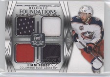 2020-21 Upper Deck The Cup Foundations Quad Jersey 46/99 Liam Foudy #F-LF 0rs6