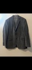 Men s Black Blazer Corduroy Sport Coat 46L 100 Cotton