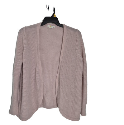 Boden Sweater Womens S Pink Wool Alpaca Blend Fuzzy Open Front Cardigan