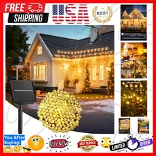 Waterproof 39FT Solar LED String Lights - 8 Lighting Modes for Outdoor Bliss