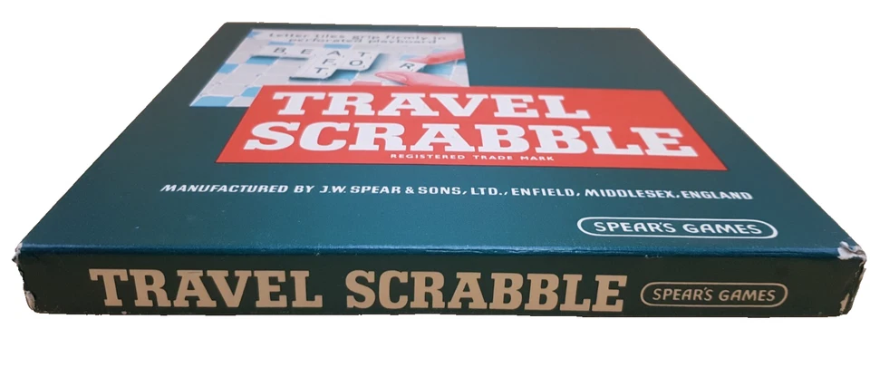 Spear's Games Vintage Travel Scrabble Board Game England Word Game VGC Complete - Image 3 of 4
