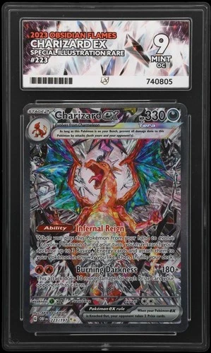 Charizard Ex Obsidian Flames 223/197 Special Illustration Rare Ace 9 OC MINT