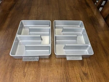 Lot of Two (2) Original Baker's Edge 9" x 12" Nonstick Aluminum Brownie Pans