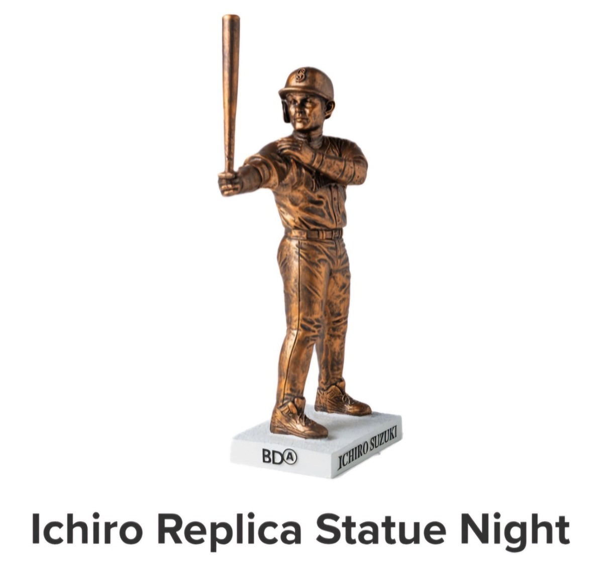 2026 Cal Raleigh Bobblehead 3/28 Seattle Mariners + Ichiro Statue