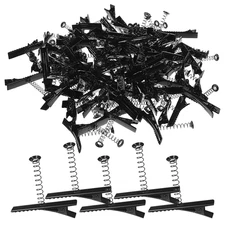 100Pcs Metal Duck Bill Hair Clips DIY Hairpins Barrettes for Hair Styling School