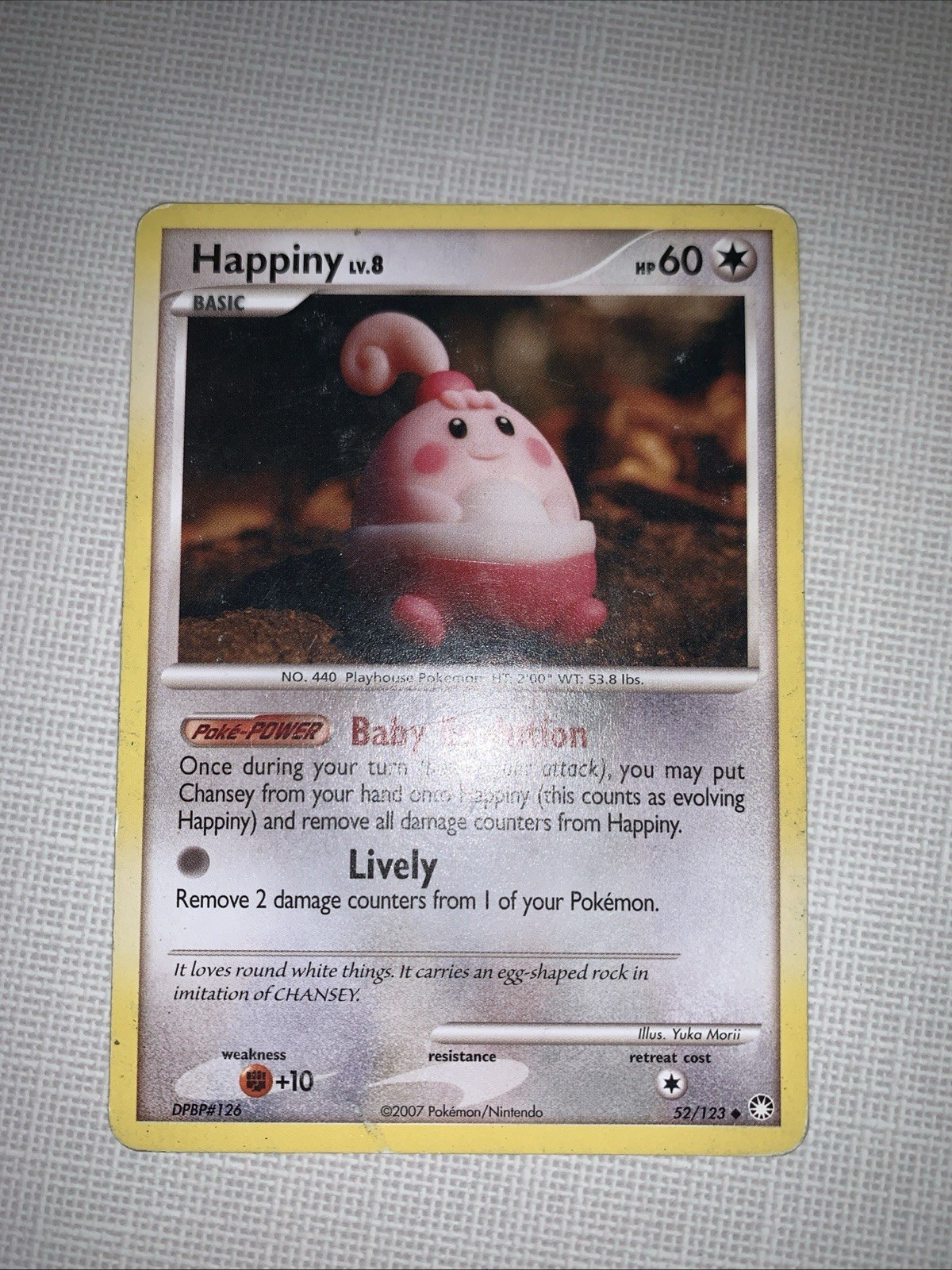 Happiny 52/123 Mysterious Treasures Regular MP