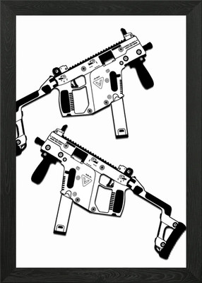 kriss vektor gerahmtes Wandbild Poster Leinwanddruck Bild
