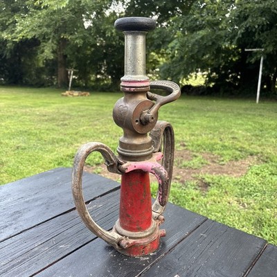 Vintage Elkhart Brass Co. Fire Nozzle Indiana Firefighter Fire Department 17 