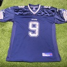 Tony Romo Dallas Cowboys Jersey Mens 54 Reebok Stitched Blue #9 NFL Football 