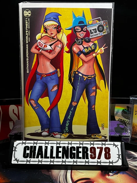 Batman / Superman Worlds Finest #1 SZERDY SIGNED Minimal Trade-Dress w/ COA