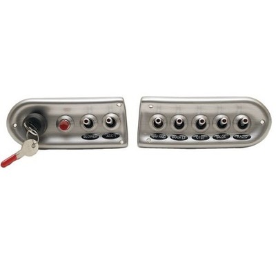 Wellcraft Boat Switch Panel Set | Igntion Silver Plastic (2 PC)
