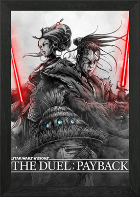 Star Wars: Visions 'The Duel: Payba gerahmtes Wandbild Poster Leinwanddruck Bild