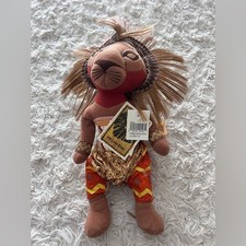 Disney The Lion King Simba Plush with Brown and Red Accents