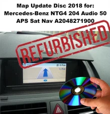 USED Map Update DVD 2018 for Mercedes NTG4 204 Audio 50 APS Sat Nav A2048271900