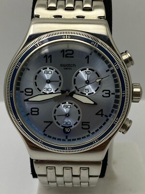 Vintage Swatch Chronograph V8 4 Jewels 43mm Swiss Watch
