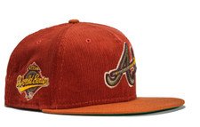 New Era Atlanta Braves Cord Dream 59FIFTY Fitted Hat Cap 1997 World Series 7 5/8
