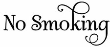 No Smoking Vinyl Decal - Store Office Bar Home Restaurant Sign - Die Cut Sticker