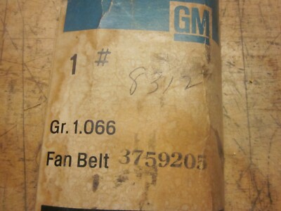 1957-60 Chevy V8 H.P. Fan Belt NOS # 3759205 | eBay