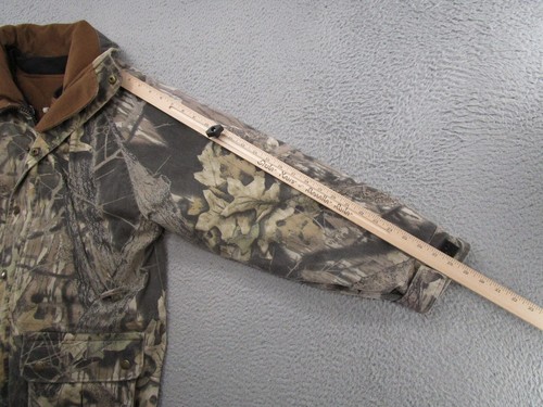VTG Cabelas Mossy Oak Break Up Mens Removable Liner Jacket Size S Hunting - Picture 9 of 12