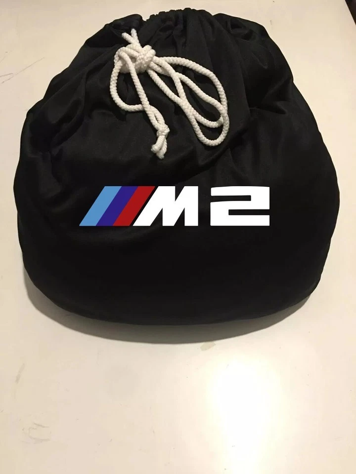 Black Car Cover For BMW M2 Class Dust Proof Windproof Combing Soft Indoor Car Foto 3 de 4