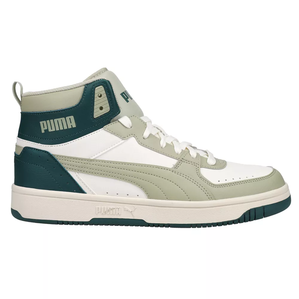 Puma Rebound Joy High Top Mens Grey Sneakers Casual Shoes 37476518