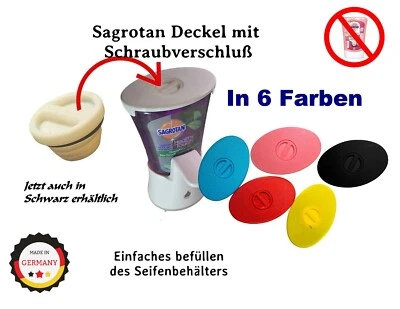 MARKENLOS Deckel passend mit Dettol/Sagrotan No Touch - für Seifenspender - 6 Farben