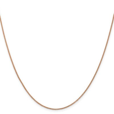 Leslie's echte 14kt Rotgold 0,95 mm Diamantschliff offene Franco Kette; 20 Zoll