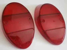 REAR TAIL LIGHT LENS SET LEFT & RIGHT (PAIR) VOLKSWAGEN T1 BUG BEETLE 1962-1967