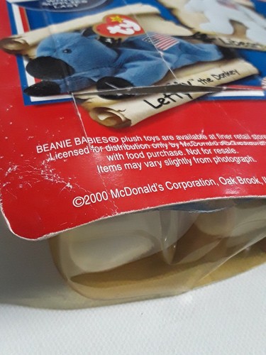 TY McDonald's Beanie Baby Libearty the Bear 1996 TAG ERRORS NTOB - Picture 7 of 12