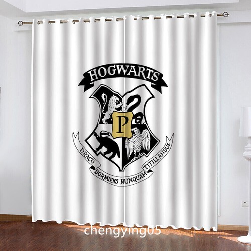3D Harry Potter Made Pair Thick Thermal Blackout Curtains Ring Top Eyelet Gifts - Picture 31 of 42