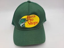Bass Pro Shops Mesh Trucker Snapback Hat Cap Gone Fishing Hunt Men Women Green