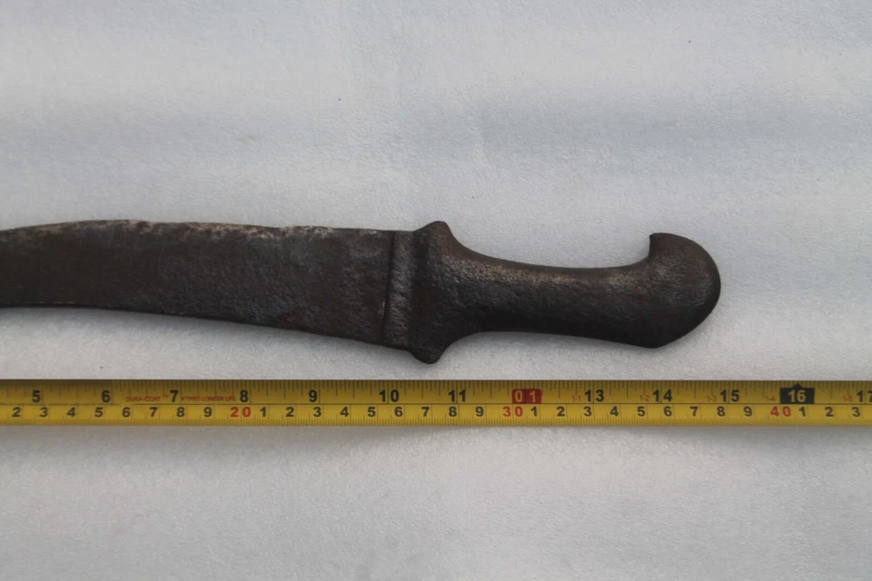 Daga jambiya de hierro tradicional vintage mogol indo-rajput rajasthani Foto 3 de 4