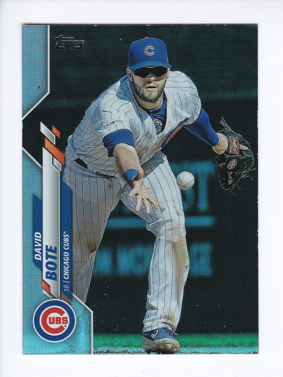 2020 Topps Series 1 #311 DAVID BOTE Chicago Cubs RAINBOW FOIL Parallel