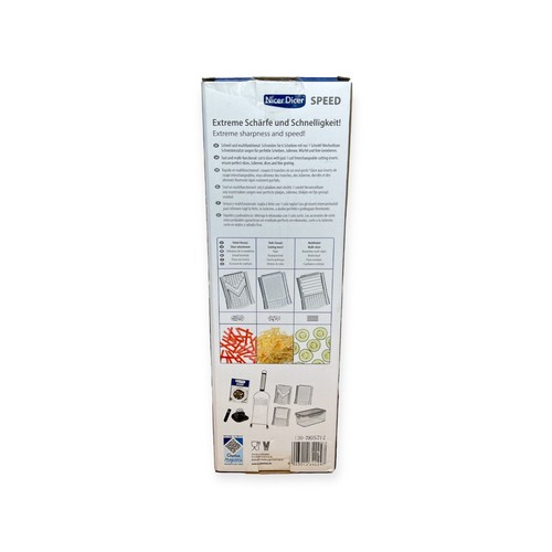 Genius Nicer Dicer Speed Handhobel-Set - Edelstahl, 9-teilig - Bild 6 von 6