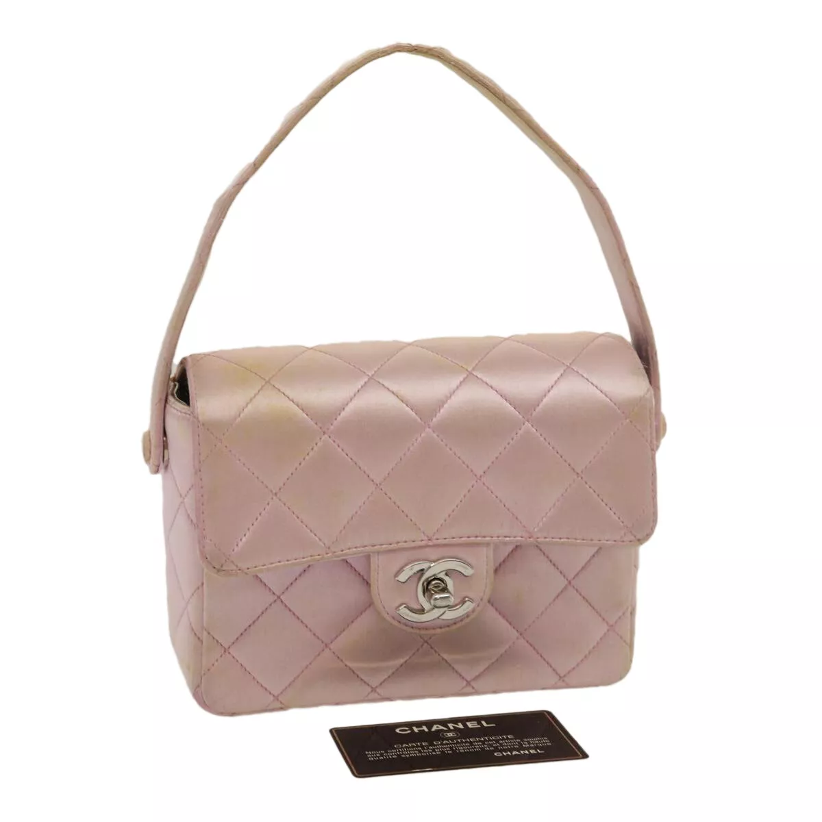 vintage chanel pink flap