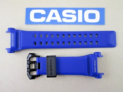 Genuine Casio G-Shock Gravitymaster GR-B200 GRB200 blue resin watch band  strap