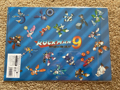 Mega Man Rockman 9 Clear File Folder Japan Import 30th Anniversary