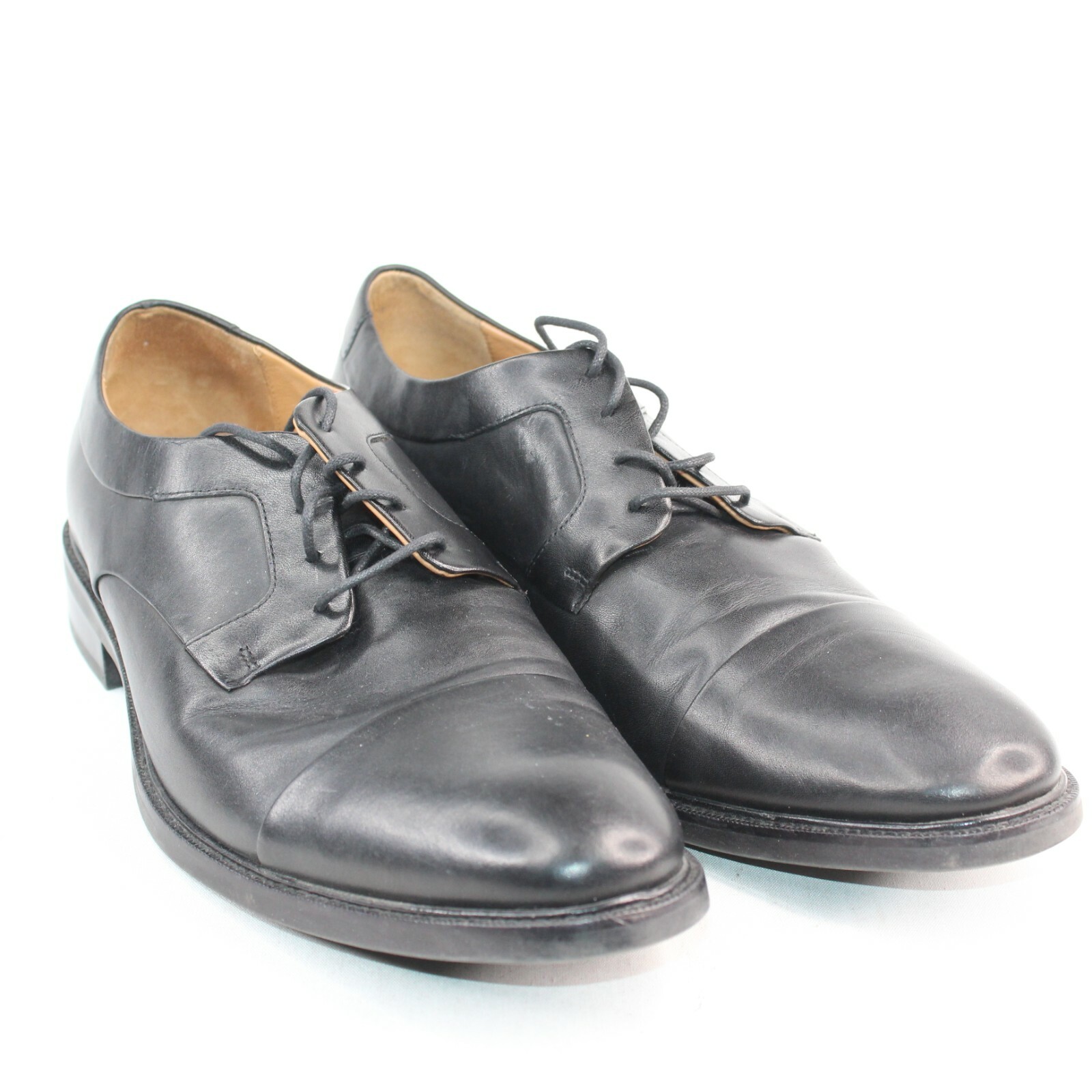 SAOLA Scarpe eleganti Oxford Cole Haan da uomo taglia 13 M Warren nere con punta a cappuccio in pelle C20155